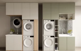 Two Modern Utility Room Cabinetry Units SketchUp 3D Model
