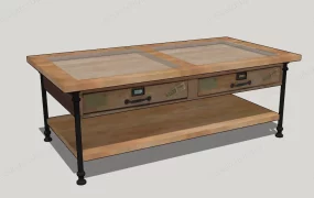 Rustic Industrial Coffee Table