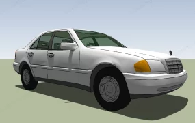 Old Mercedes Benz Sedan