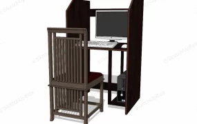 Computer Carrel Desk