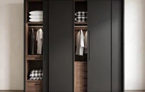 Modern Minimalist Sliding Door Wardrobe System