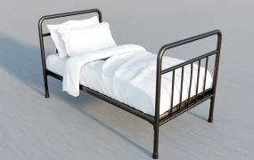 Antique Metal Tube Bed