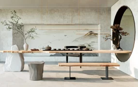 Chinese Tea House Interior