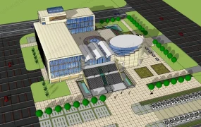 Modern Library Exterior Design