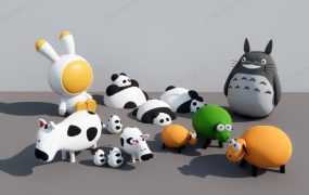 Cartoon Animal Sculpture