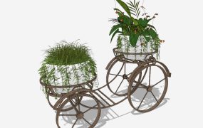 Garden Cart Plant Pot Holder Stand