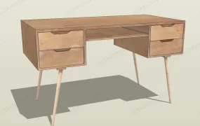 Modern Wood Writing Desk