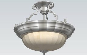 Vintage Semi Flush Ceiling Light