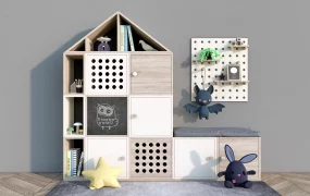 Kids Bookcase And Toy Storage