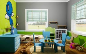 Blue And Green Boys Room Idea