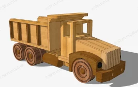 Wooden Toy Dump Truck