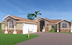 Tuscan Style House Exterior