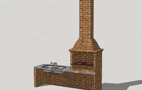 Brick Outdoor Kitchen