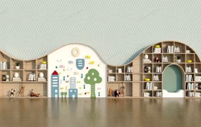 Wide Bookcase For Kids