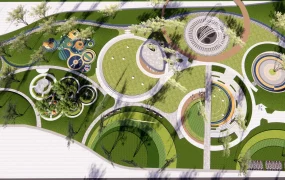 Pocket Park With Playground Design