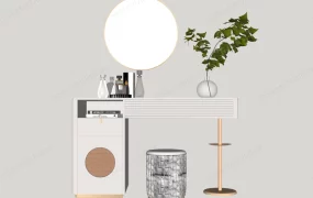 Modern Minimalist Vanity Table Setup