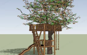 Backyard Playground Treehouse