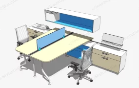 2 Person Office Workstation