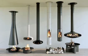 Ceiling Mounted Fireplaces