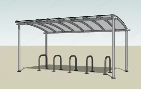 Bike Rack Shelter