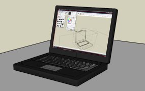 Old Black Laptop