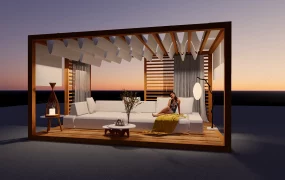 Wooden Patio Canopy
