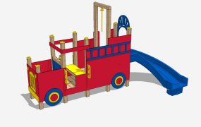 Indoor Playground Train Play Structure