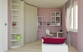 Small Pink Girl Bedroom