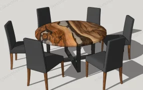 7 Piece Round Dining Set