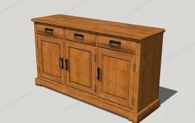 Classic Wood Sideboard