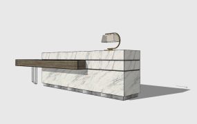 Modern Marble Reception Desk