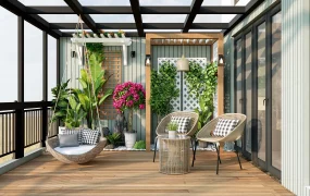 Sunroom Garden Idea
