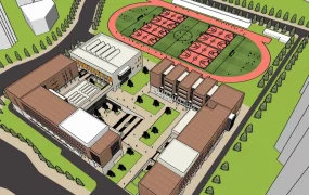 Modern School Building Design Plan