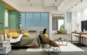 Modern Industrial Bedroom Design