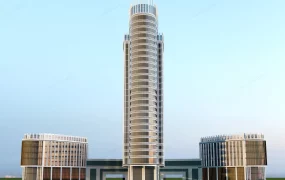 Modern Commercial Skyscraper Complex