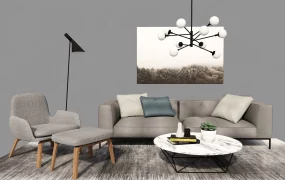 Contemporary Minimalist Living Room Layout