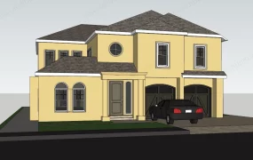 Two Story Suburban Residential Home