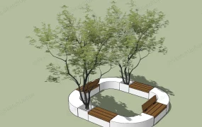 Public Tree Benche Design