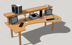 Two Person Workstation Desk