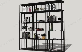 Black Metal Bookshelf