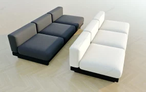 Modern 3 Seat Couch