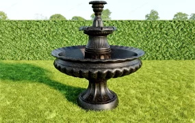 Outdoor Black Granite Fountain