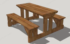 Wood Picnic Table