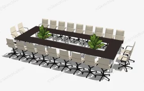 Conference Room Table And Chairs Set