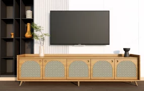 Modern TV Wall And Media Console