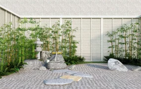 Bamboo Zen Garden Design