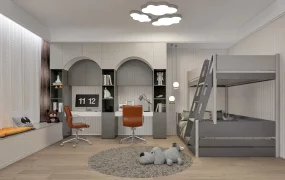 Teenage Boy Bedroom With Bunk Beds