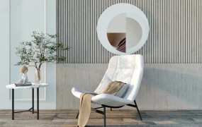 Living Room Lounge Chair And Table Set