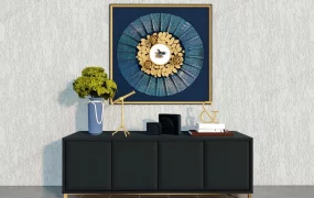 Luxury Modern Black Accent Cabinet
