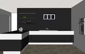 Black And White Kitchen